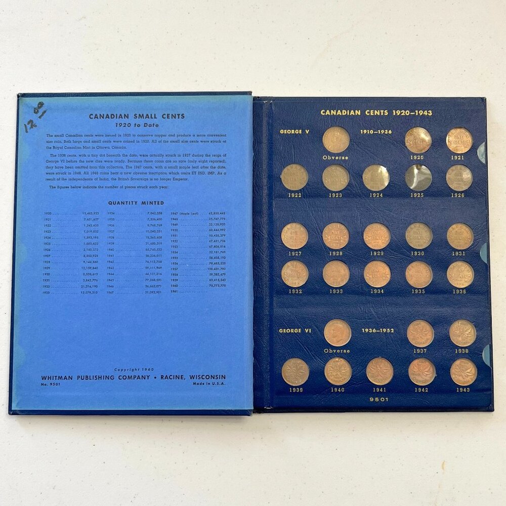Comprehensive Collection of Canada 1920 to 1969 Pennies!